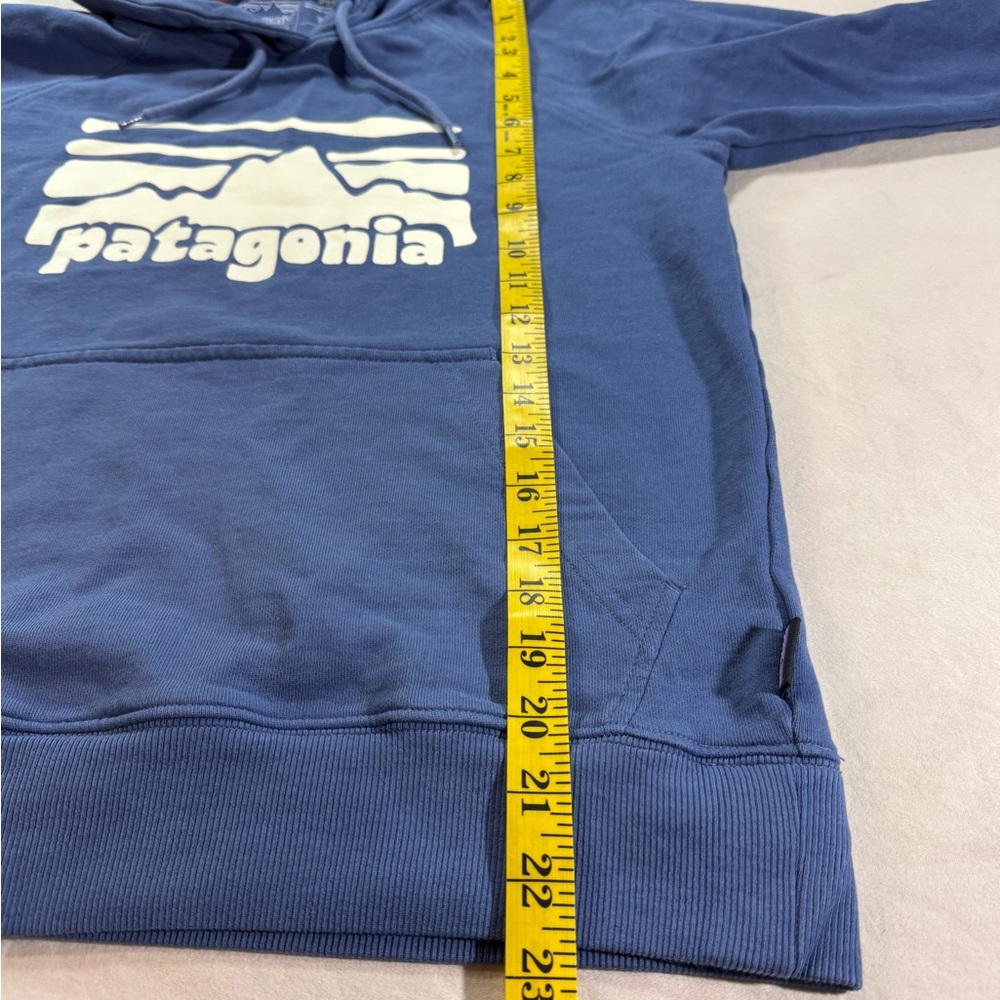 Patagonia Womens Small Fitz Roy Rambler Organic Hoody Blue - Picture 4 of 6